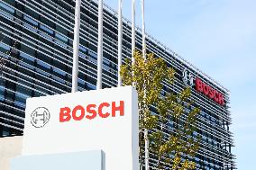 Bosch exterior, logo, and signboard